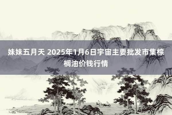 妹妹五月天 2025年1月6日宇宙主要批发市集棕榈油价钱行情