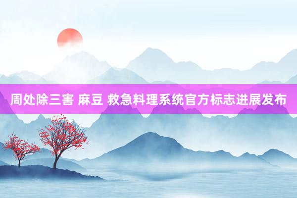 周处除三害 麻豆 救急料理系统官方标志进展发布