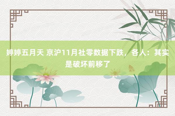 婷婷五月天 京沪11月社零数据下跌，各人：其实是破坏前移了
