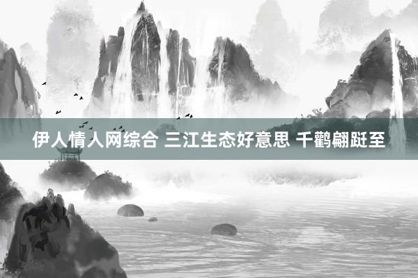 伊人情人网综合 三江生态好意思 千鹳翩跹至