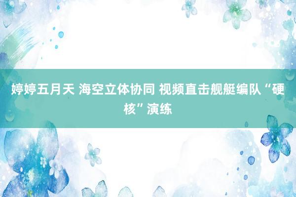 婷婷五月天 海空立体协同 视频直击舰艇编队“硬核”演练