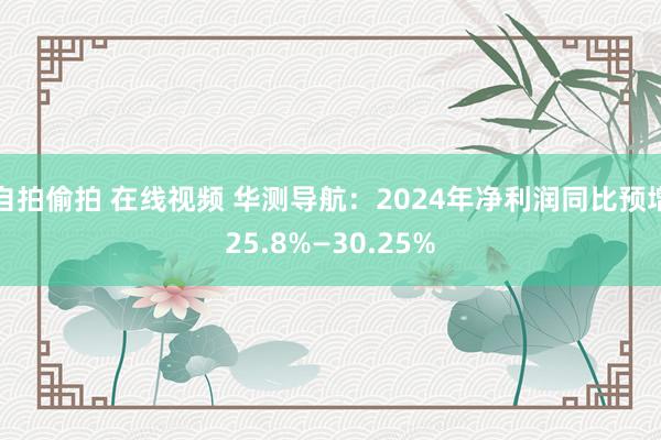 自拍偷拍 在线视频 华测导航：2024年净利润同比预增25.8%—30.25%